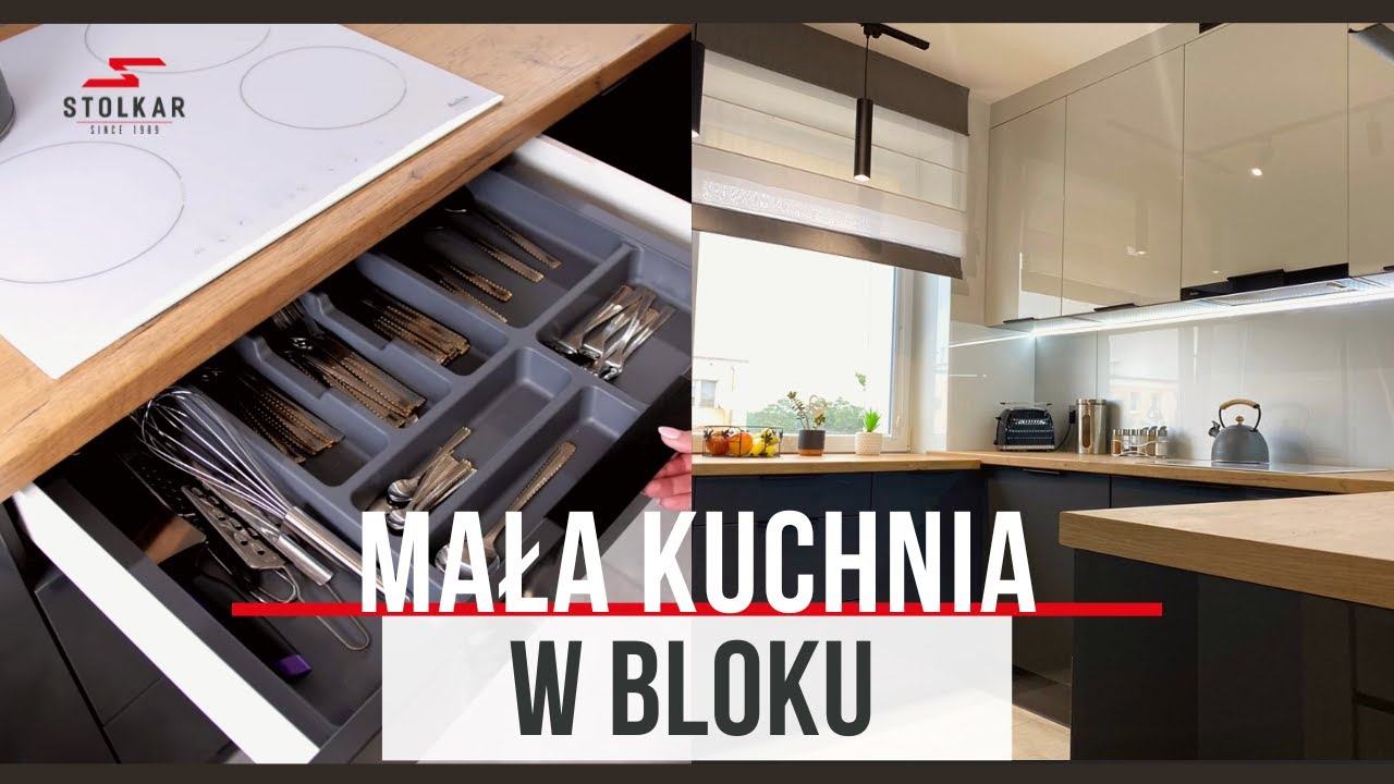Jak urządzić małą kuchnię w bloku - REALIZACJE STOLKAR [#6]