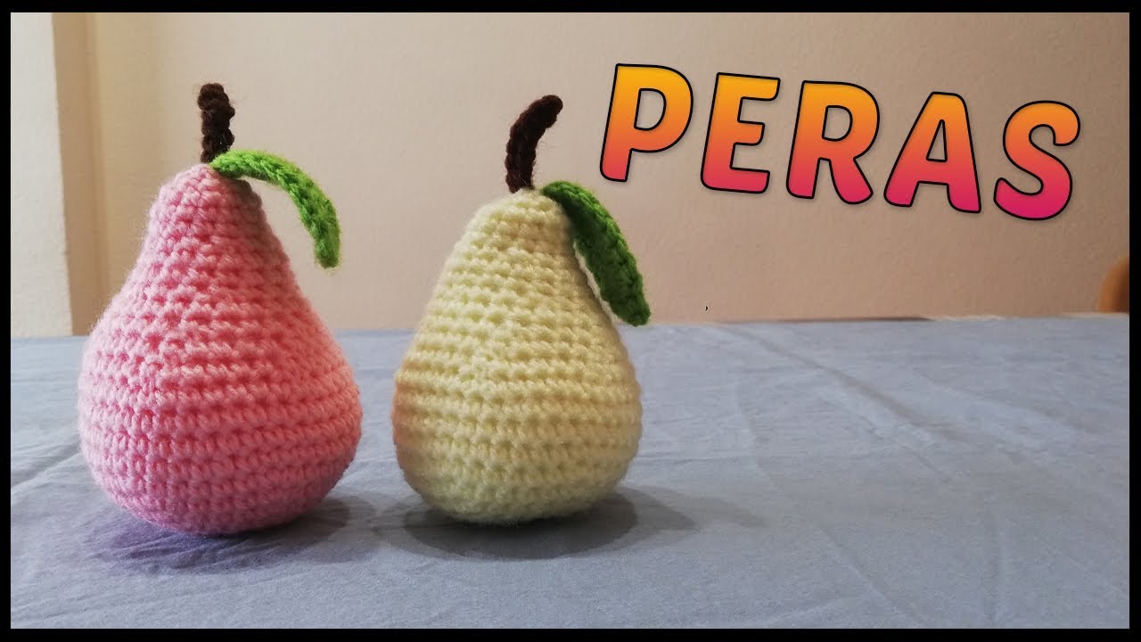 Pera hecha a crochet