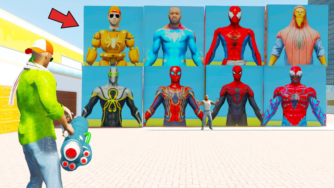 😱 Franklin Open Spider-Man Mystery Containers 💥😡 Indian Theft Auto💥🤡Indian Bike Driving 3D