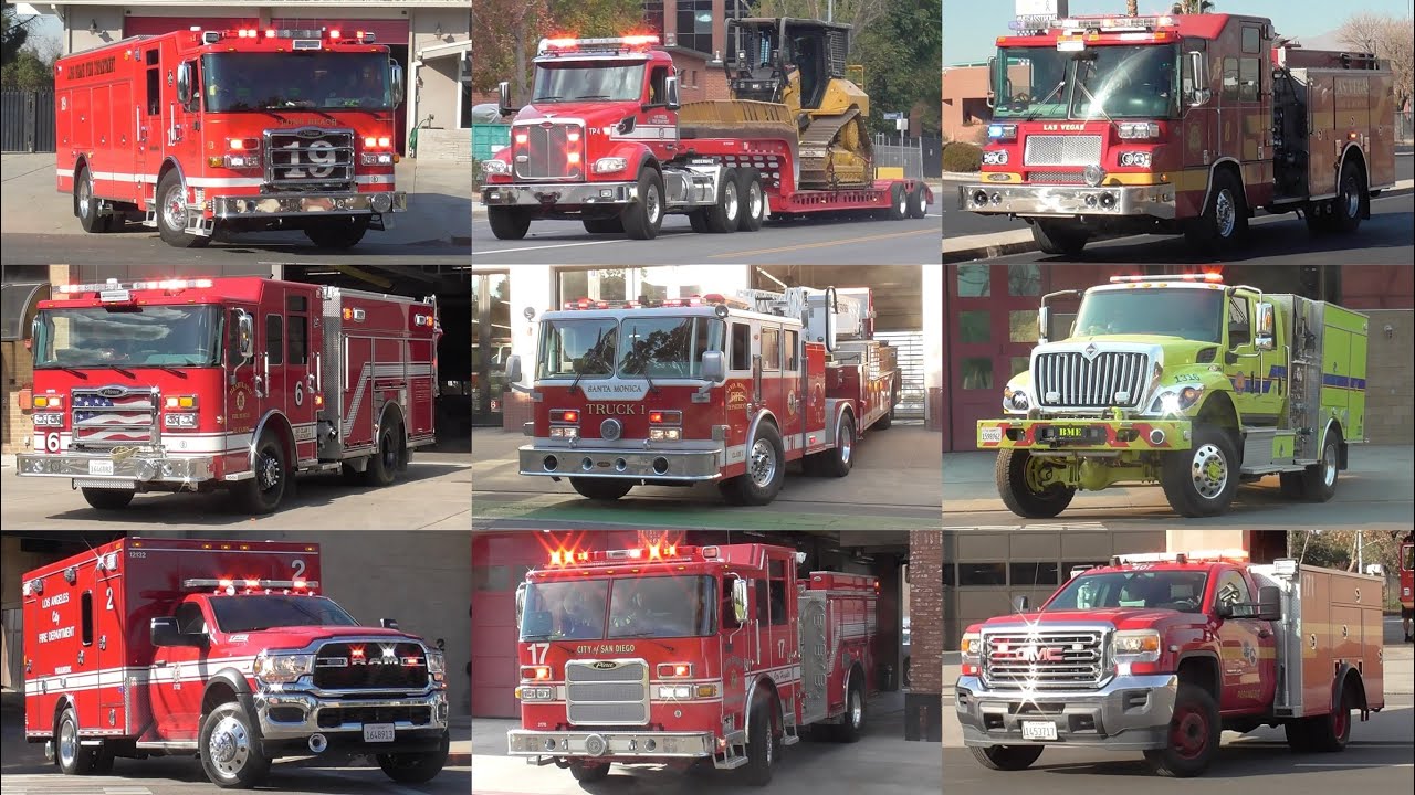 Fire Trucks Police & EMS Responding Compilation 2025 #3: January 2025 Recordings