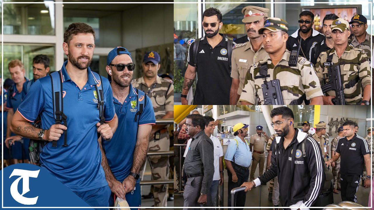 ODI World Cup 2023: Indian, Australian teams arrive at Chennai Airport