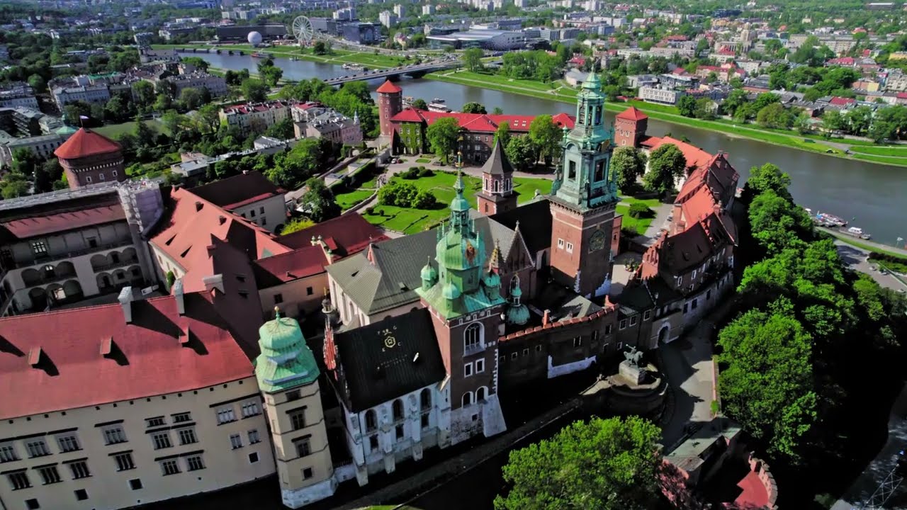 City by the river Cracow.