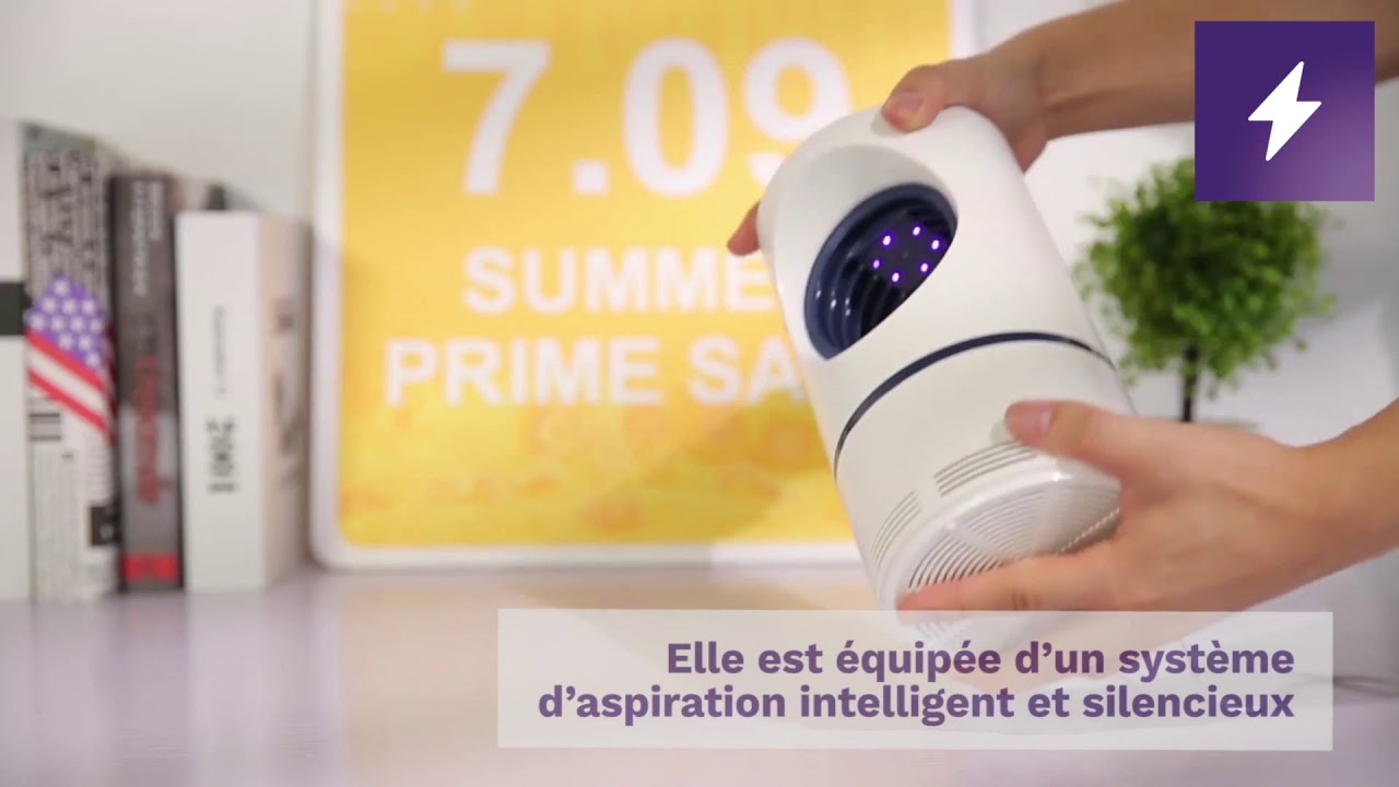 Lampe anti-moustique USB Purple Flash