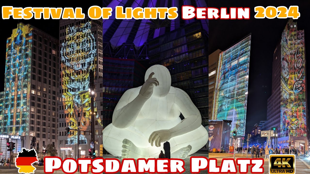 Festival of Lights Berlin 2024 | Potsdamer Platz Shines Bright!  | Lichterfest Berlin 🇩🇪