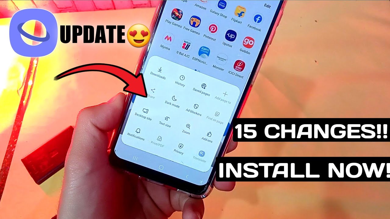 Samsung Internet Browser New Update 😍 | 15 Changes | Old vs New ⚡⚡⚡