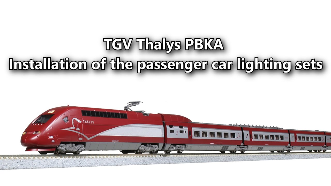 TGV Thalys PBKA Installation of the passenger car lighting sets