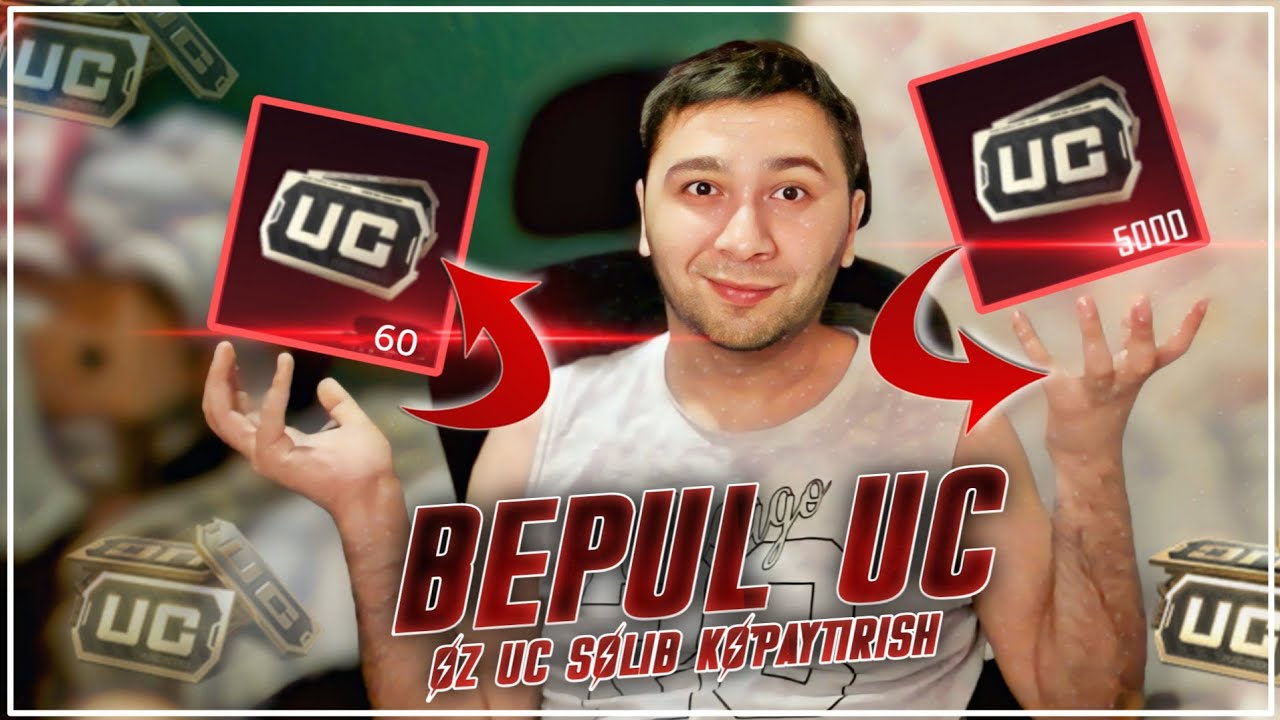 Bepul UC oling! PUBG Mobileda 60 UC Solib 7200 UC gacha olish yo'li! Bepul UC ko'paytirish !