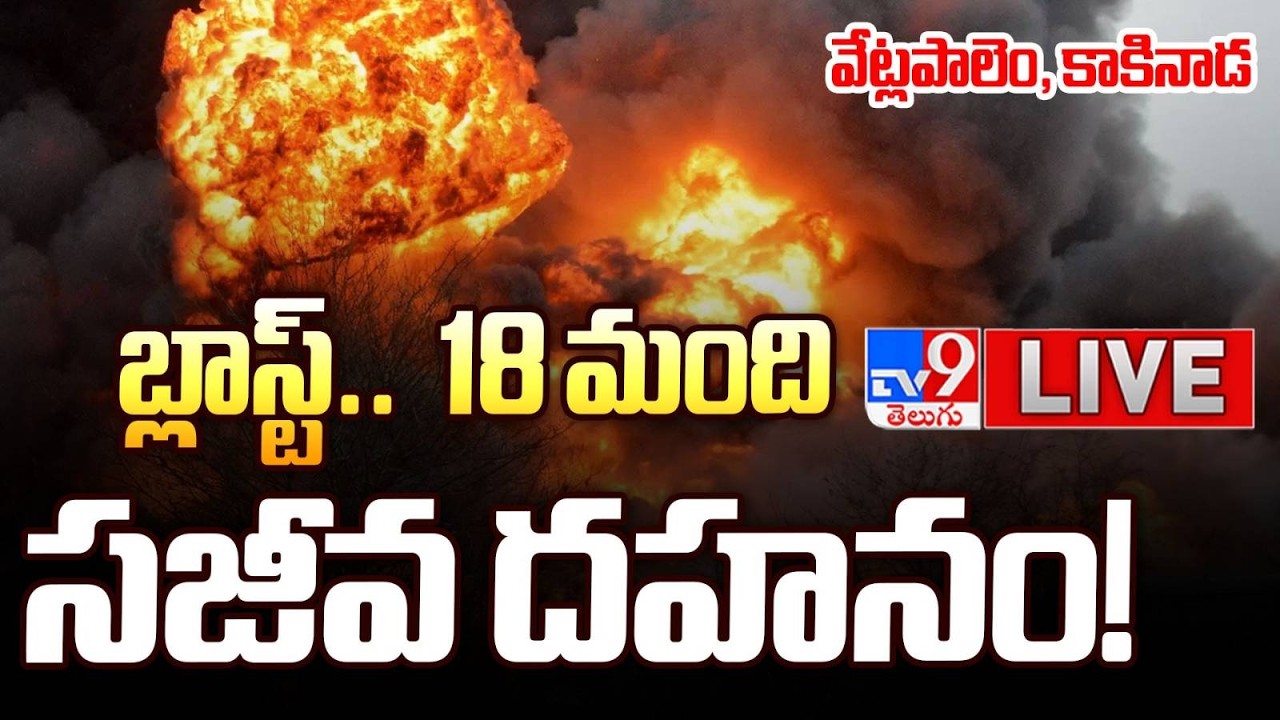 Massive Fire Accident In Vetlapalem | Kakinada | TV9 LIVE Updates