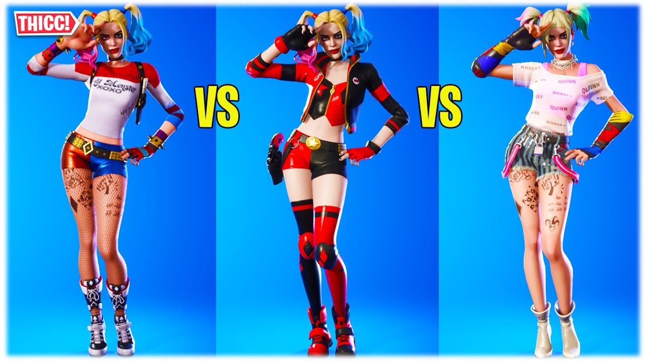 FORTNITE *THICC* HARLEY QUINN SKIN SHOWCASED WITH ALL STYLES (REBIRTH HARLEY QUINN) 😍❤️