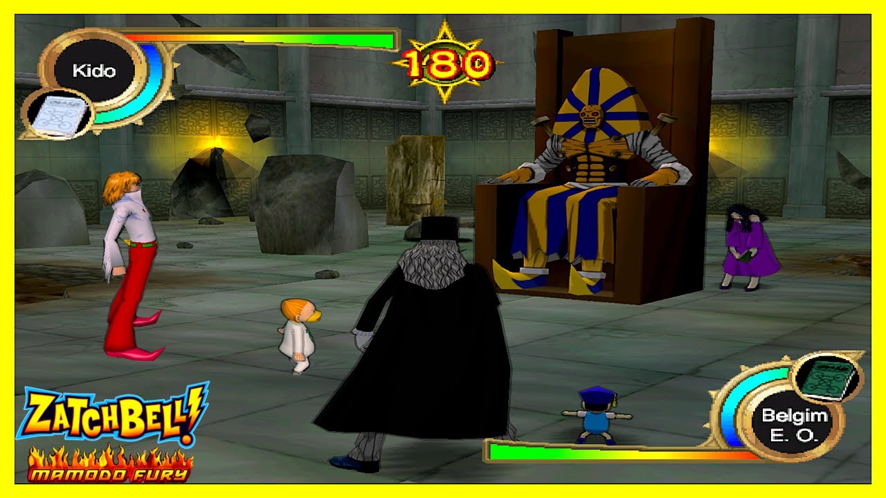 Kido,Kanchome vs Belgim E.O (Zatch Bell Mamodo Fury)