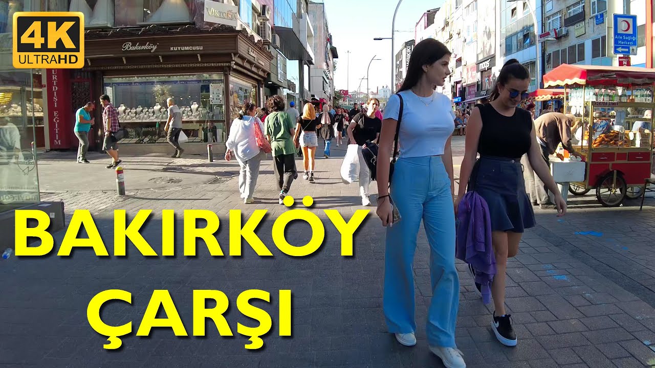 Istanbul Bakırköy Walking Tour 4K UHD | Bakırköy Çarşı