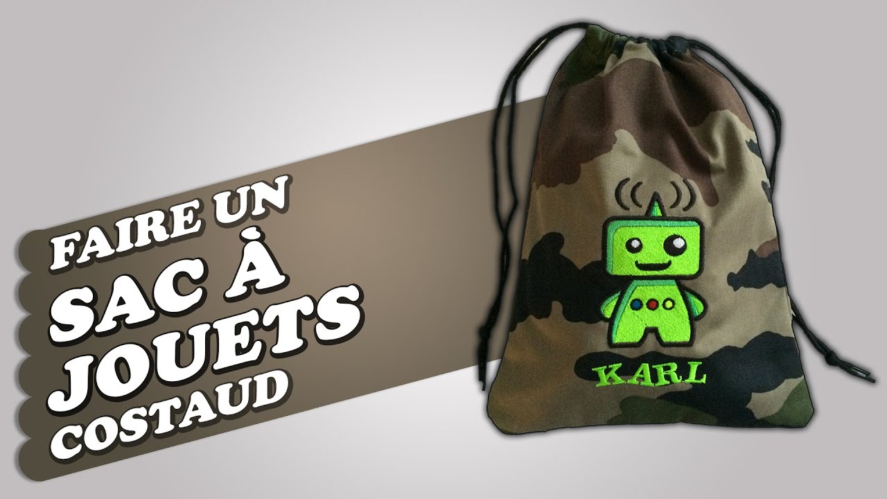 Broderie Machine - Atelier Créatif #3 - Faire un sac à jouets costaud 🤖