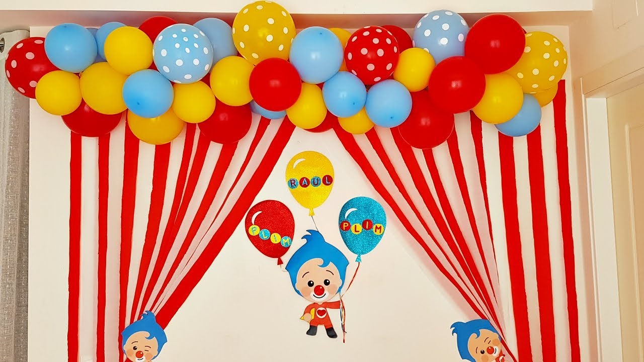 Decoración Con Globos Plim Plim🎈/balloons decoration