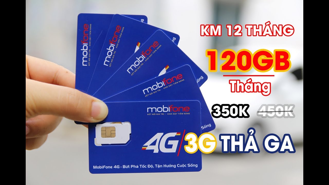 SIM 3G 4G Mobifone Si&ecirc;u Khủng 120GB/th&aacute;ng trong 12 th&aacute;ng | Si&ecirc;u Thị 3G