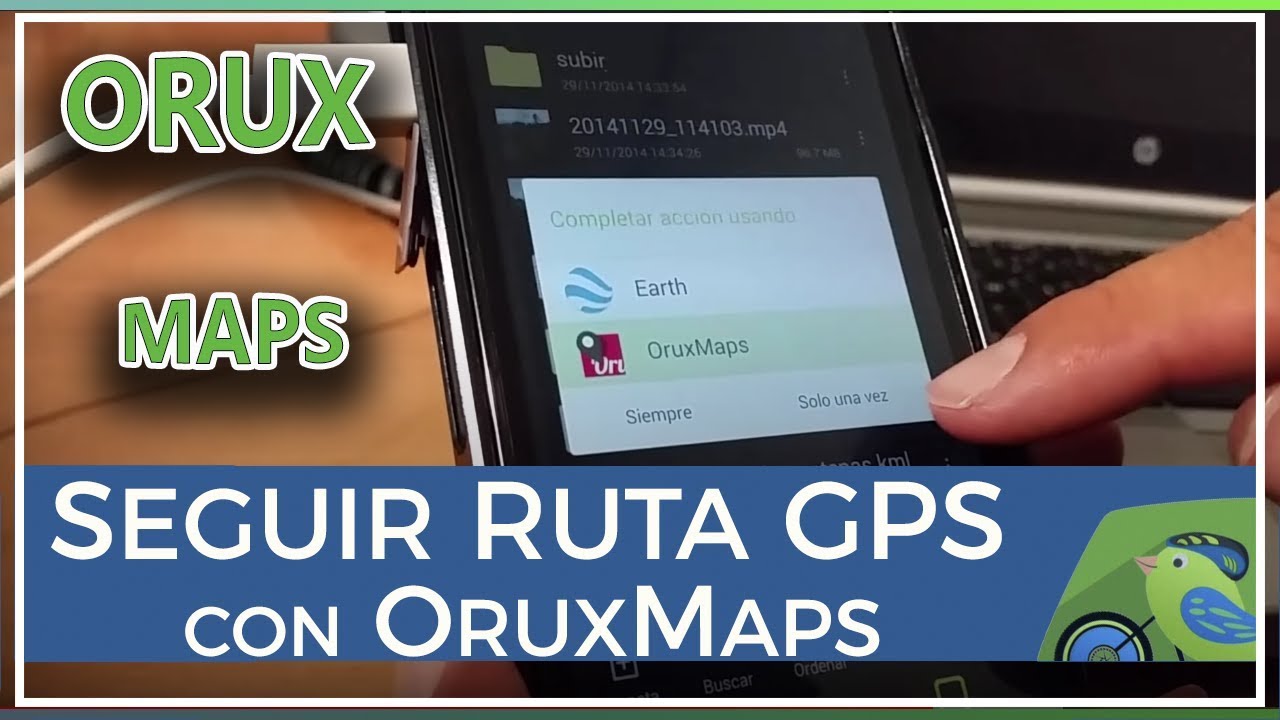 Cómo seguir una ruta track GPS en bicicleta con OruxMaps por la montaña