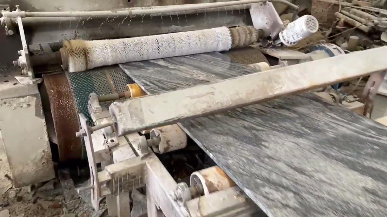 Production for our high quality new Juparana pink granite slabs