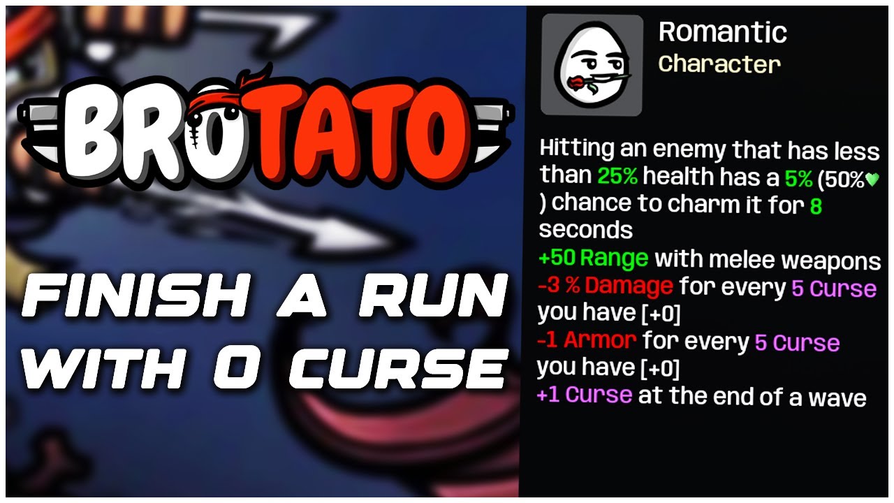 Brotato How to Finish a Run with 0 Curse (Abyssal Terrors DLC)