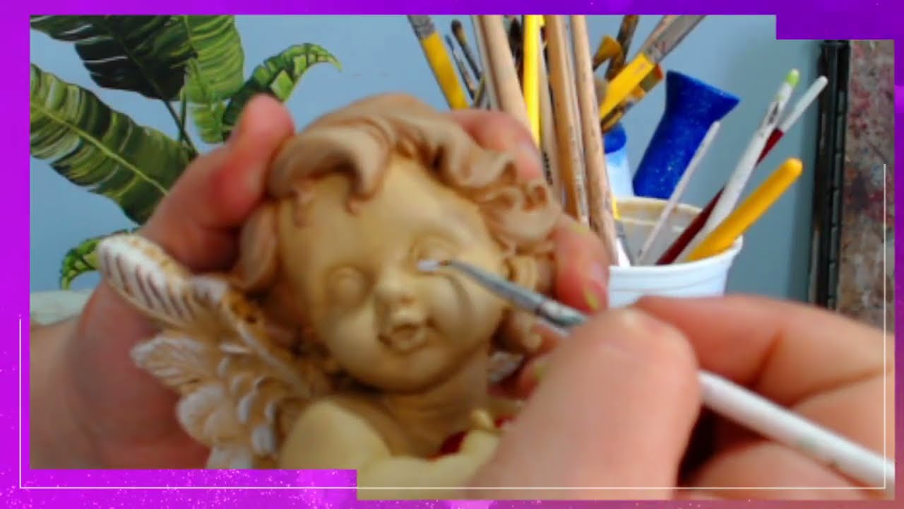 Como pintar un ángel en yeso