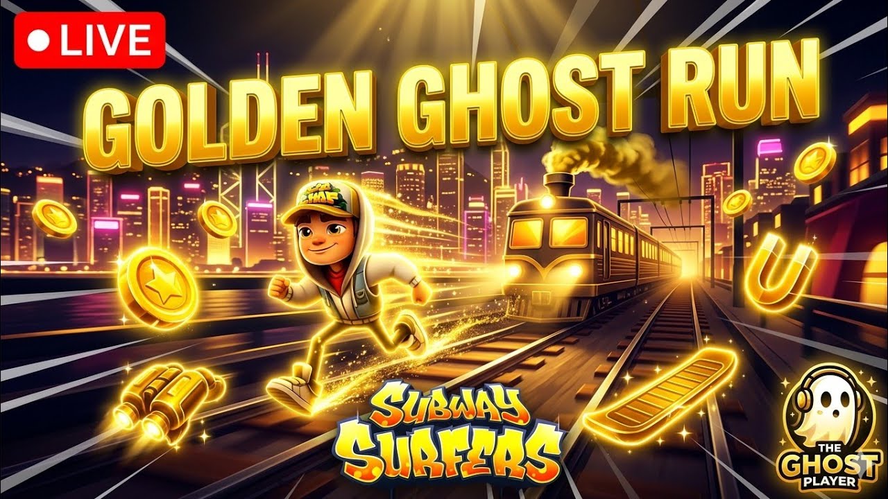 🔴 LIVE: Subway Surfers – GOLDEN GHOST RUN 👻💰 | The Ghost Player