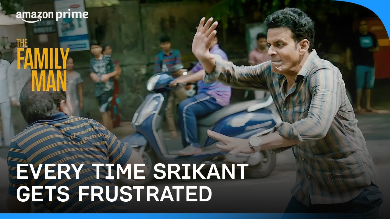Every Time Srikant Tiwari Gets Frustrated ft. Manoj Bajpayee | The Family Man | Prime Video India