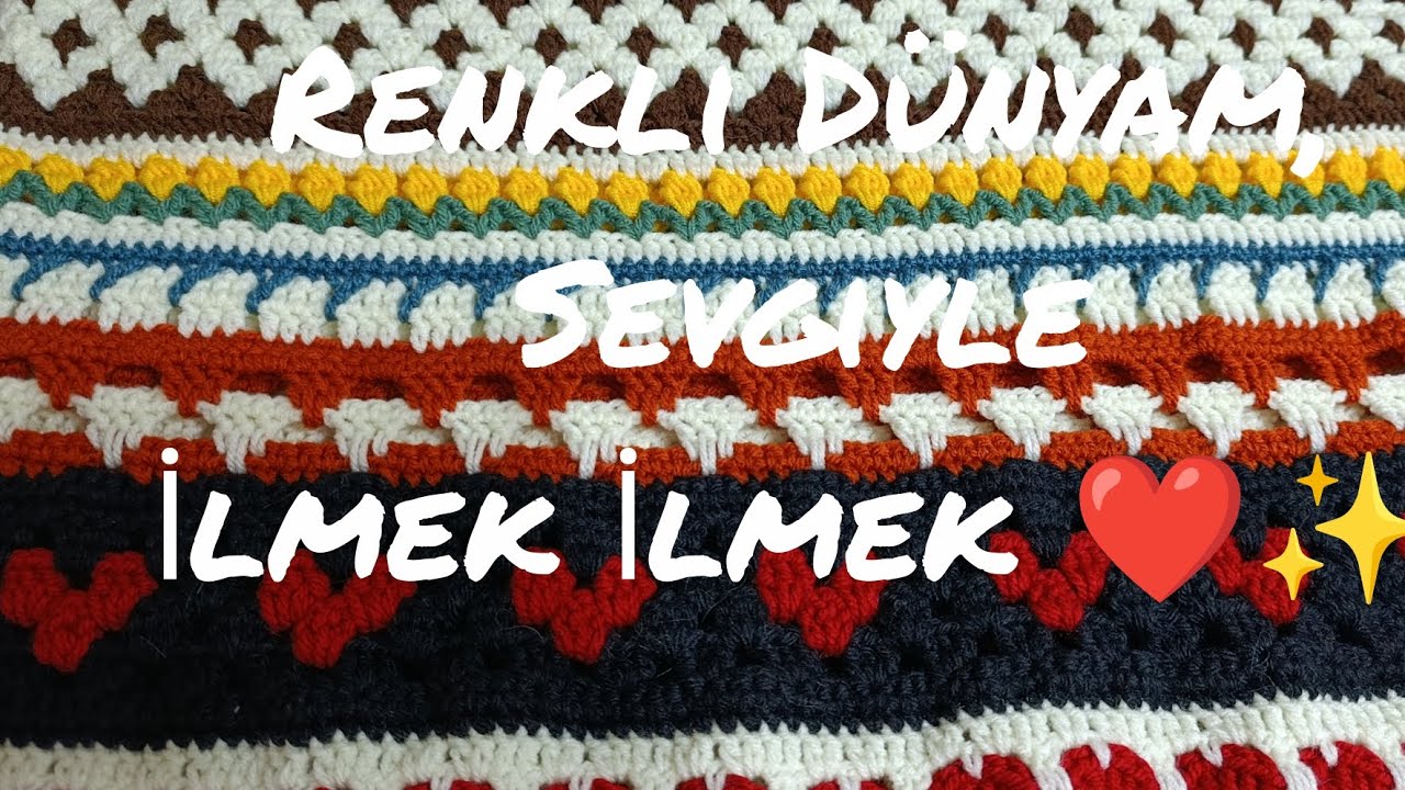 Gelenekselden Moderne Lale ve Kilim Desenli Minik Kalpli Hırka Örüyoruz