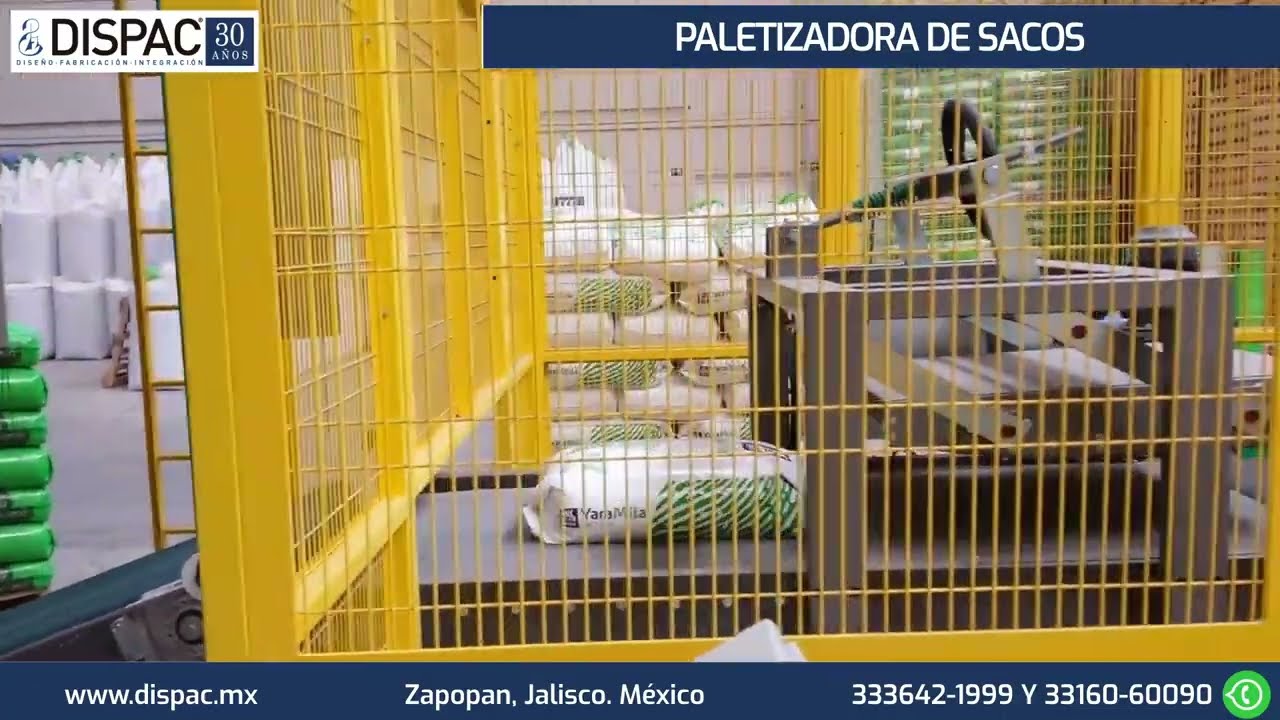 La Fuerza que tu Final de Línea Necesita: Paletizadora de Sacos Fabricada por DISPAC