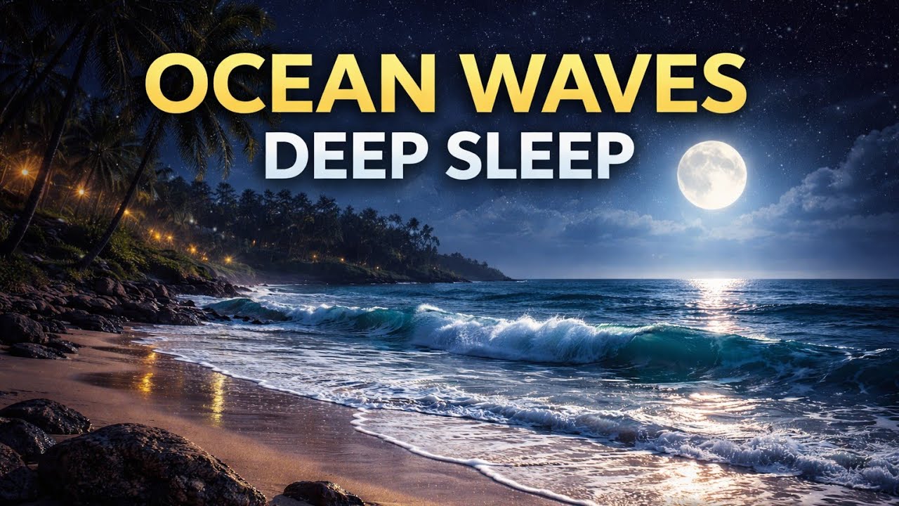 Ocean Waves 3 hours  🌊 Deep Calm & Natural White Noise