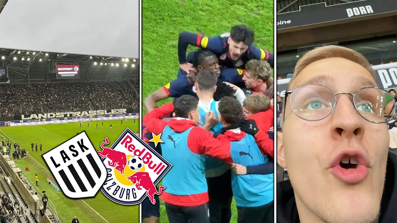 LASK vs. RB SALZBURG | 1:5 im Spitzenspiel – komplette Watschn in Linz 😳⚽ | Stadionvlog