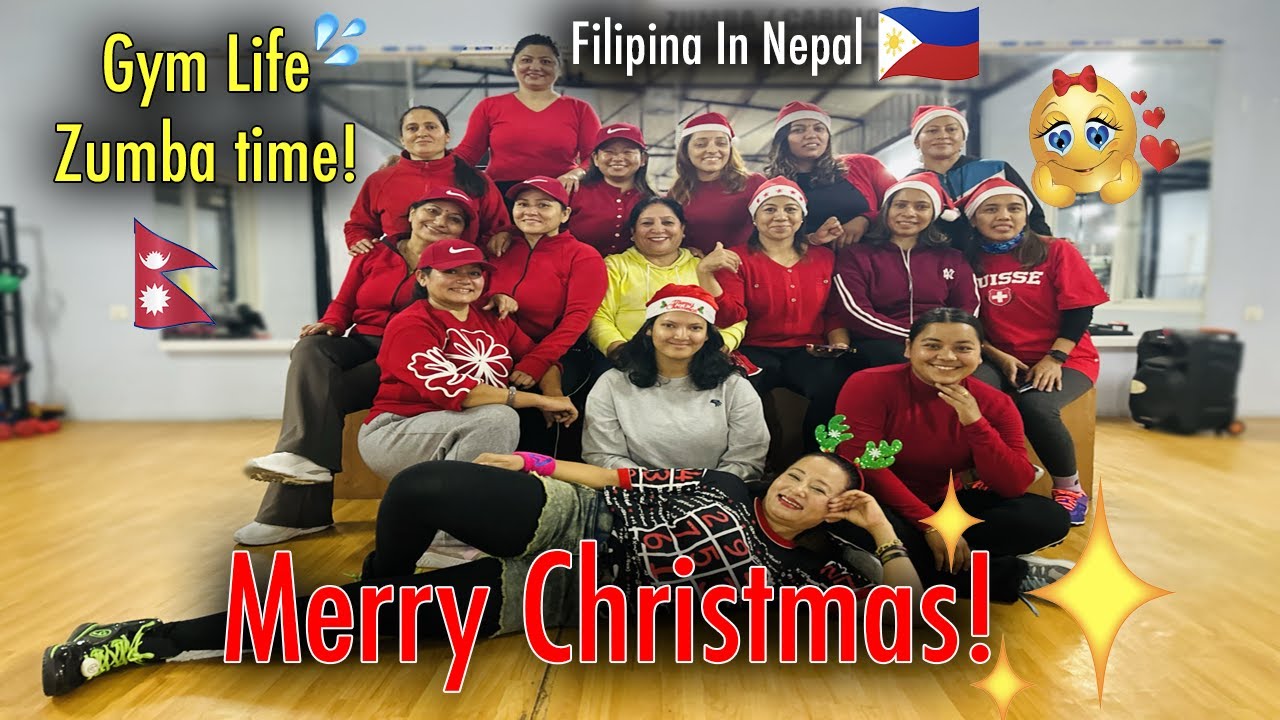 Pasko sa Gym Zumba at Workout Fun!|Masaya Kasama mga Nepalese | Life Update!|Filipina In Nepal🩷
