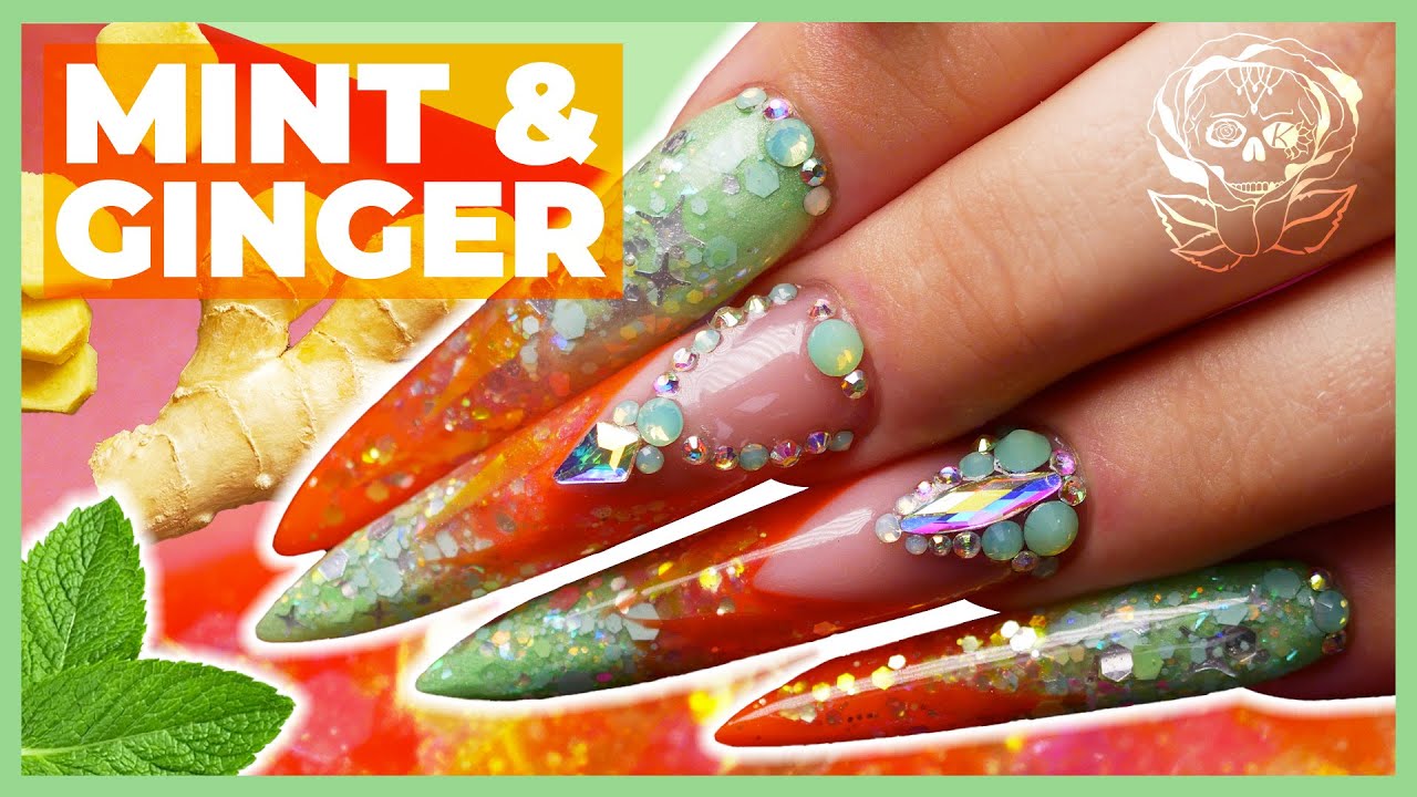 Bespoke Mint & Ginger nail Set Tutorial