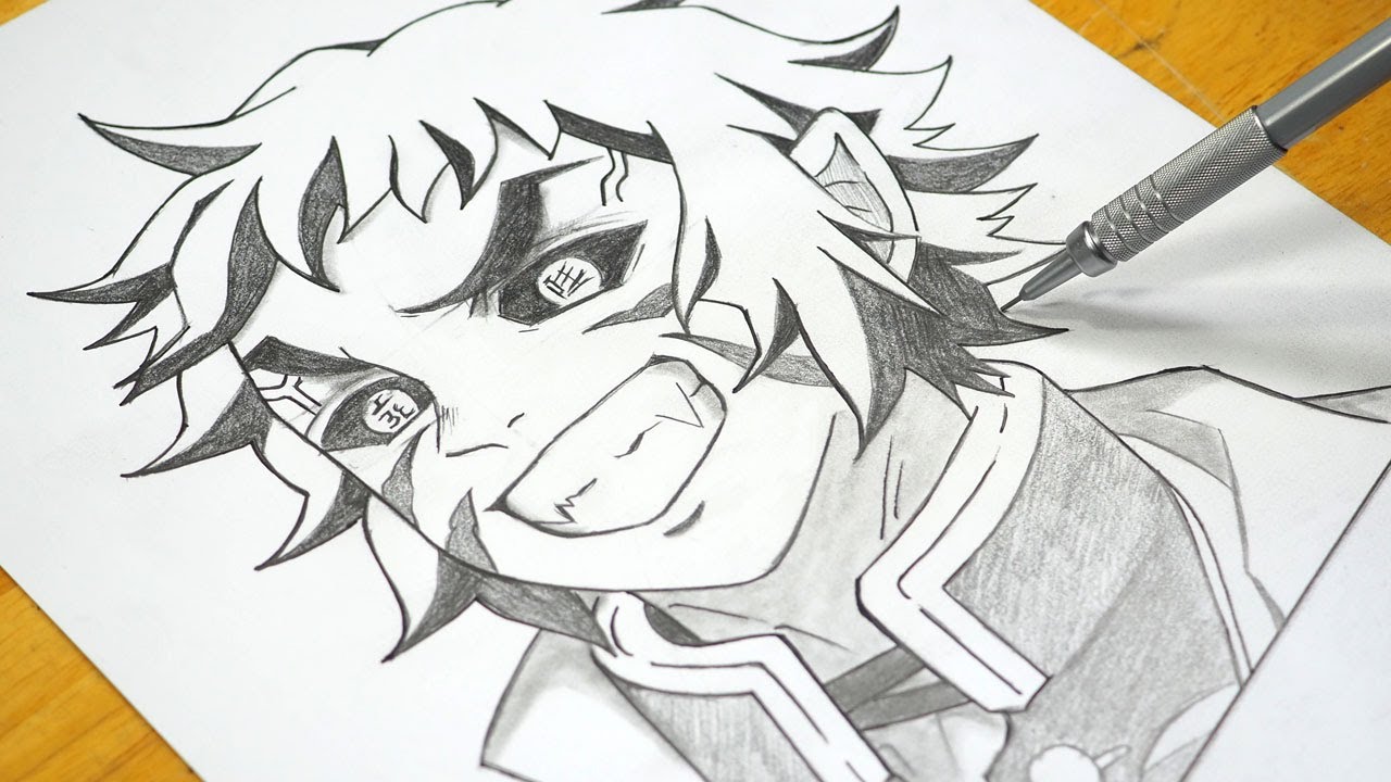 Anime Drawing | How to Draw Kaigaku Upper Moon 6 | Demon Slayer