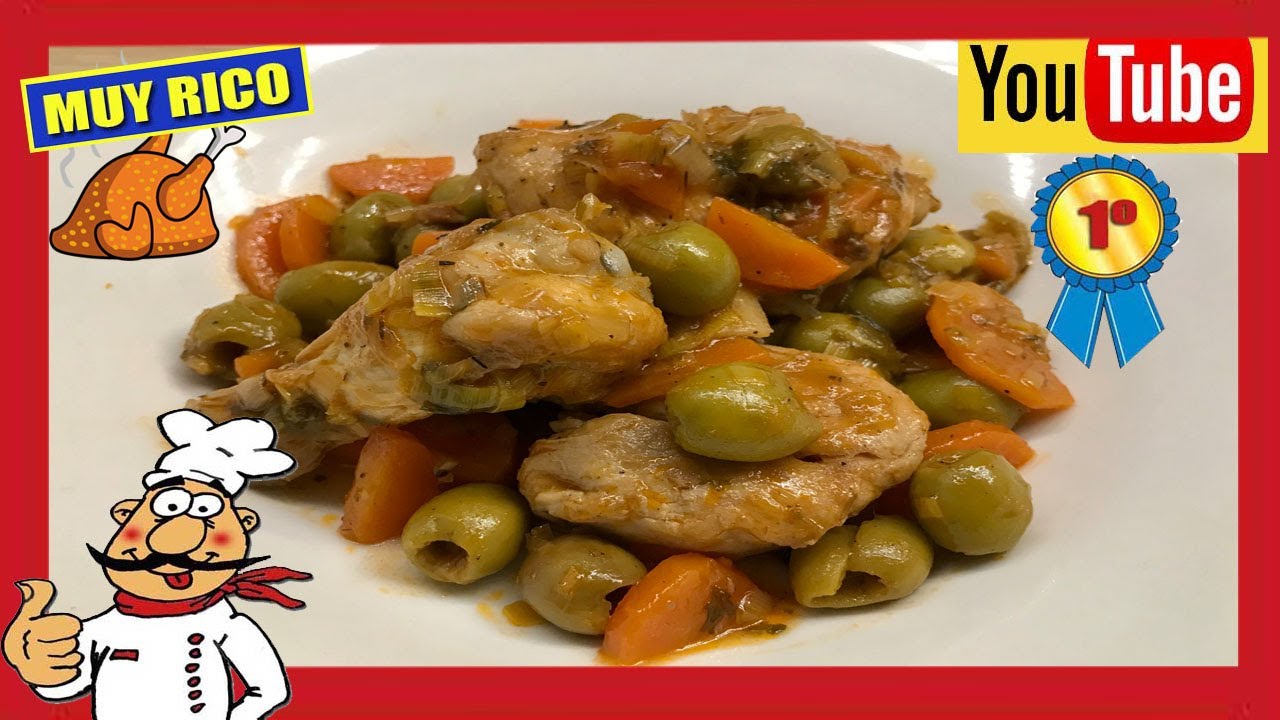 🟢🍗POLLO A LA CERVEZA CON ACEITUNAS🍗🟢