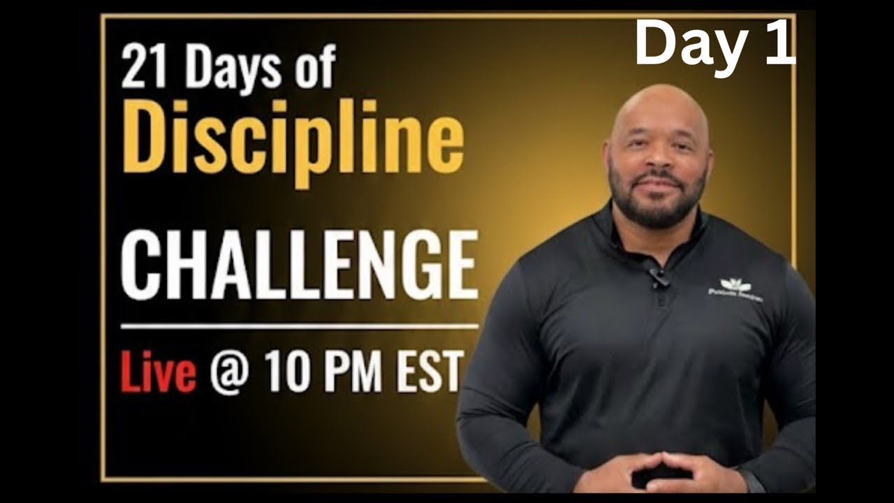 Day 1 of 21 | Discipline Challenge Begins | Live at 10PM EST with Pastor Keyomo Butler