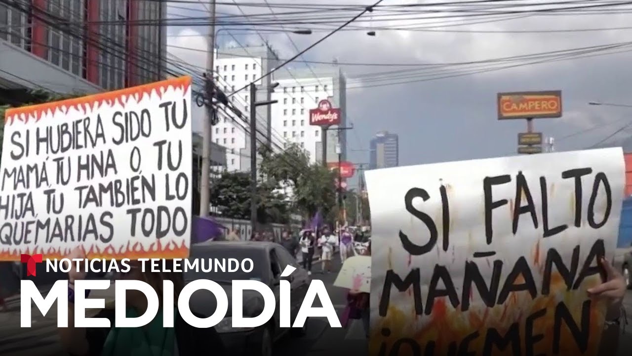 Protestas en el mundo por el Día Internacional de la Mujer | Noticias Telemundo