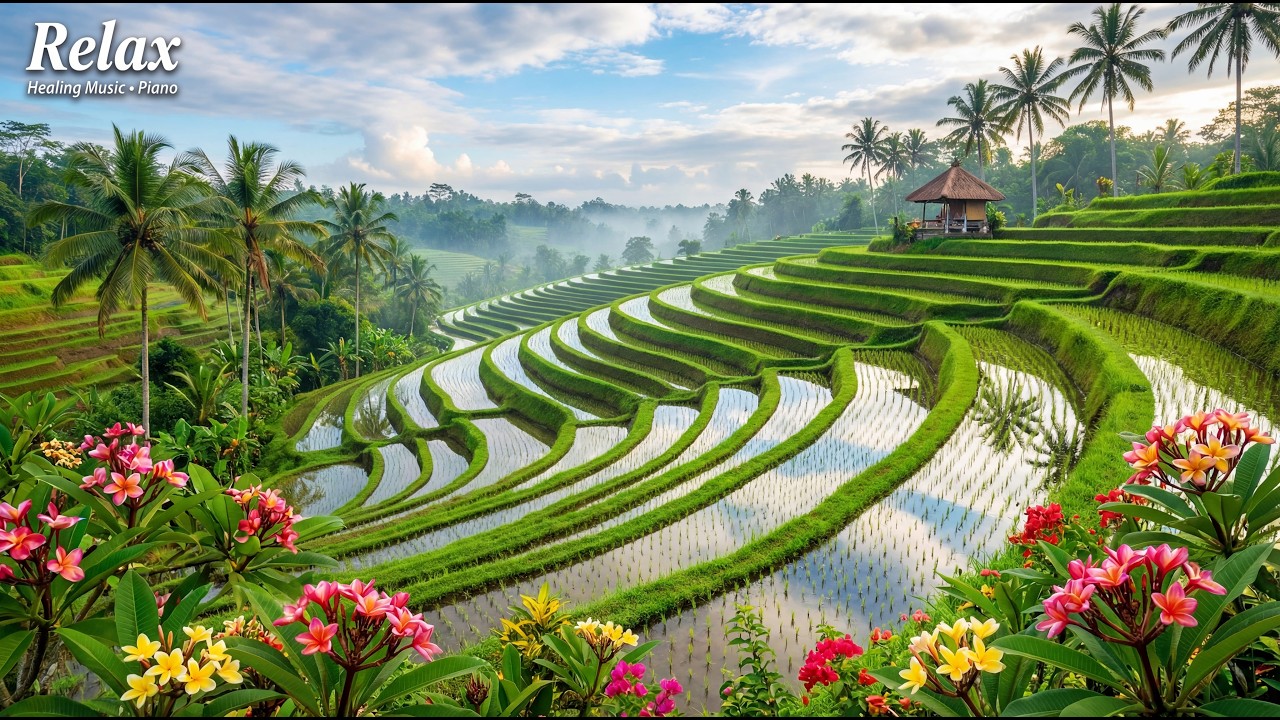 Beautiful Relaxing Music - Calming Piano and Nature Scenery, Stress Relief, Meditation