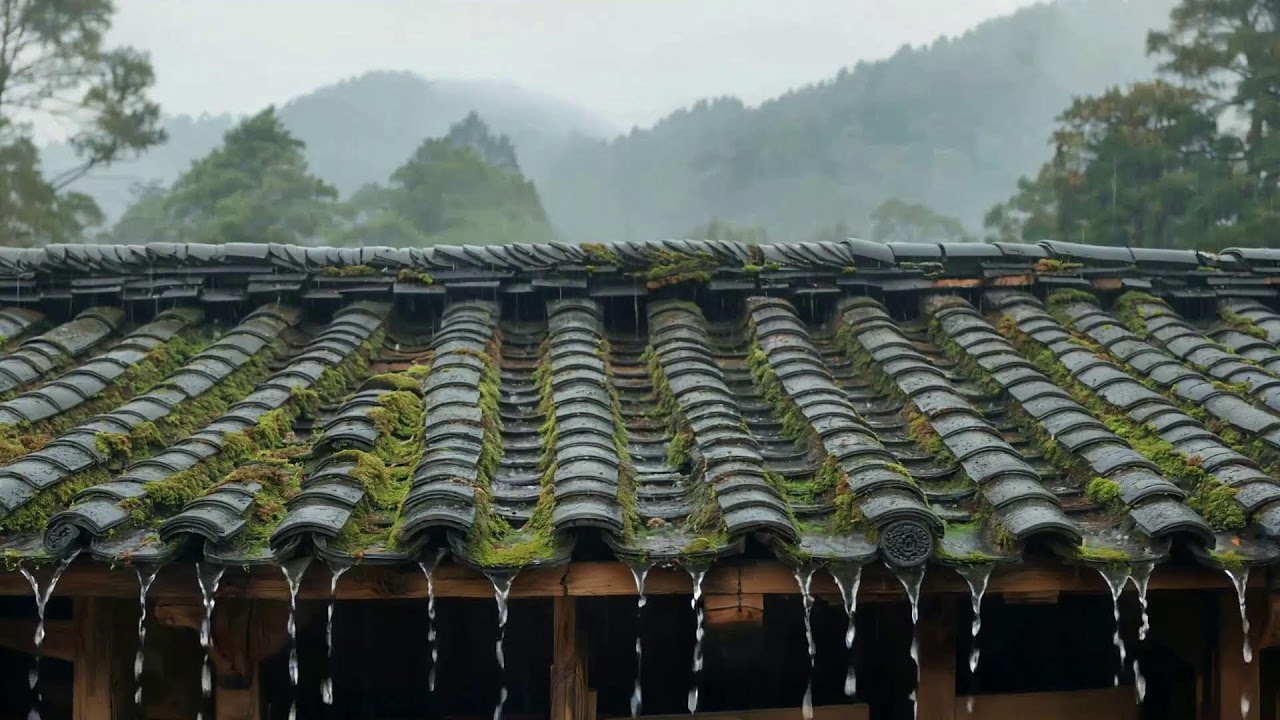 Dark Forest Rainstorm – Heavy Rain, Rolling Thunder & Deep Sleep Rain Sounds
