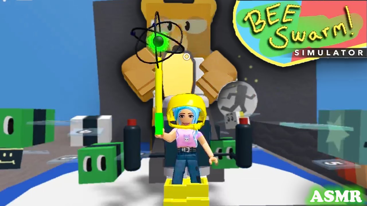 Science Bear Quest #1 | ASMR 🎮 Bee Swarm Simulator 🐝 Whispers 🎙