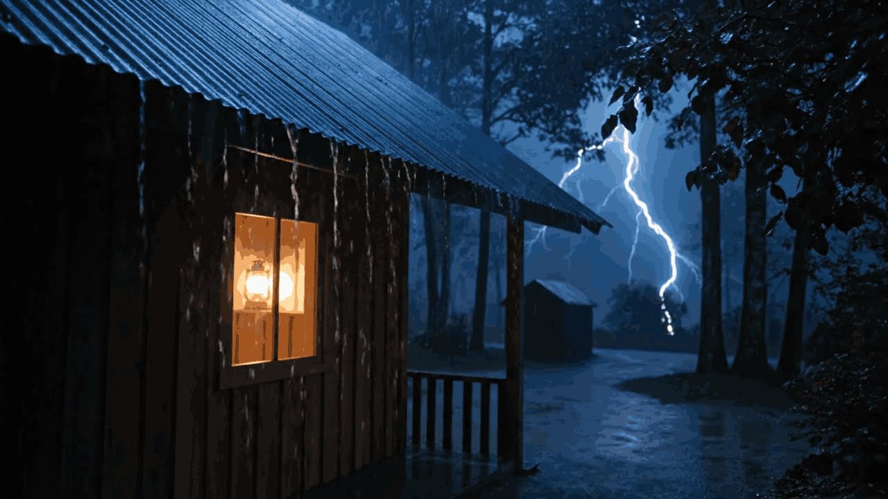 Deep Sleep Rain - Tropical Rain & Heavy Thunderstorm Sounds for Sleeping -  Stress Relief speed