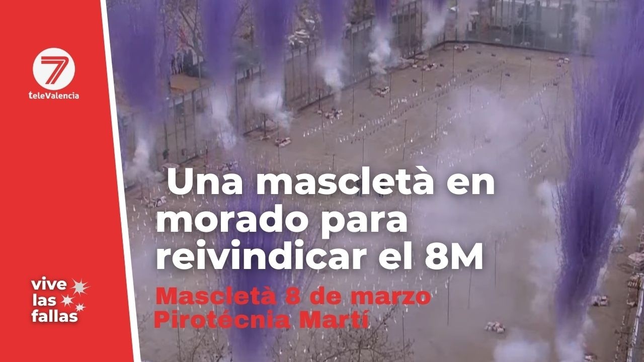 Mascletá 08/03/26: Una mascletà en morado para reivindicar el 8M
