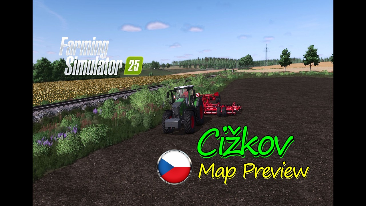 Cizkov Map Mod preview : Vysočina Czech Countryside Adventure | Map Tour | Farming Simulator 25
