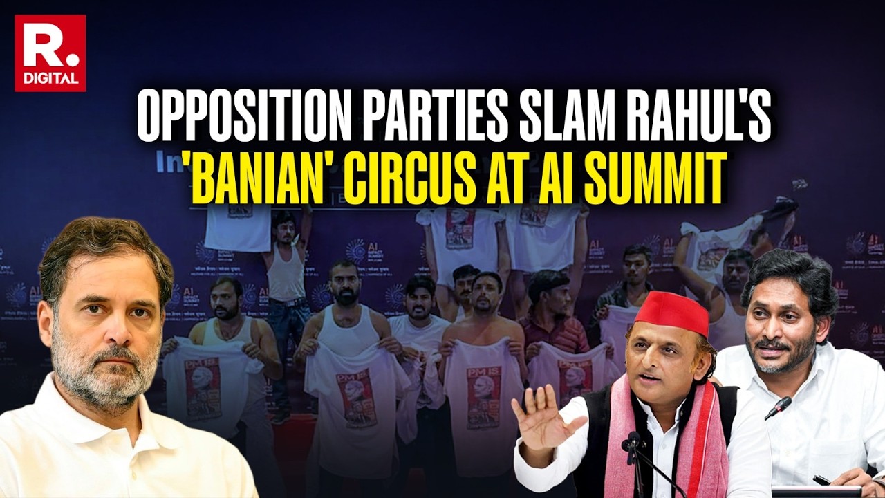 Opposition Parties Slam Congress for 'Banian' Circus At AI Summit in Bharat Mandapam
