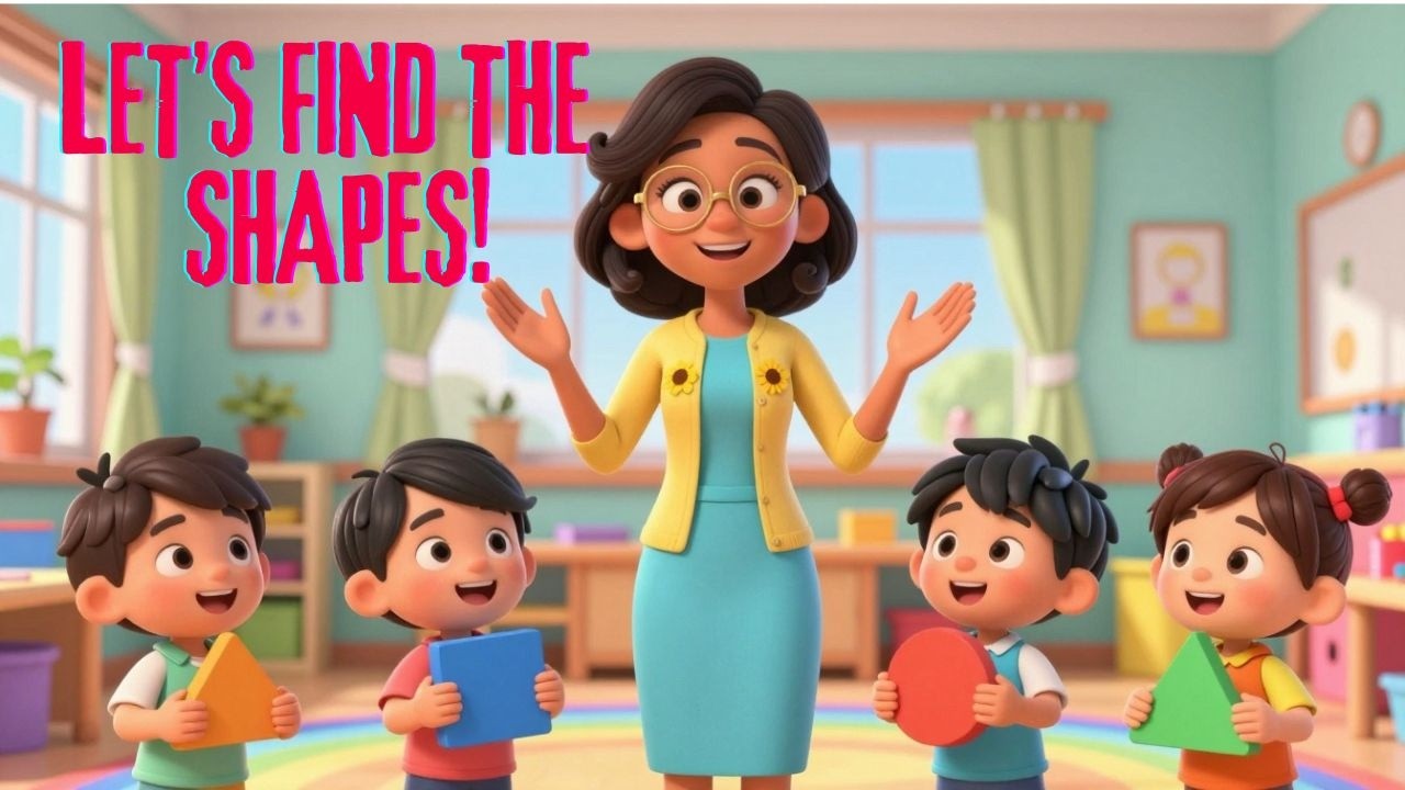 Let’s Find the Shapes! | Fun Song for Kids | Dance, Learn & Sing Along | Nursery Rhymes | RhymbleTV