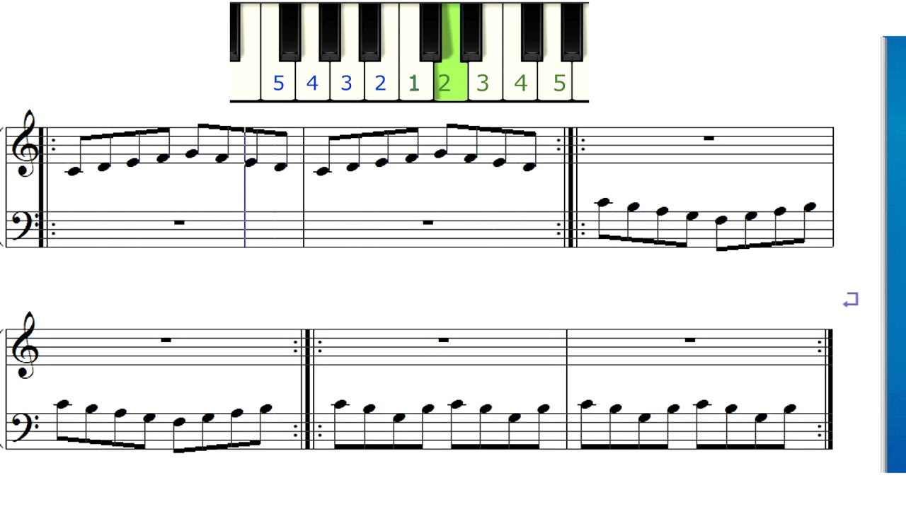 Agiliza tus dedos de pianista (version suave). Adquiere control del teclado