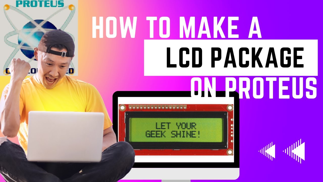 Proteus Tutorial: Arduino LCD display Proteus 16 pin Package/Footprint