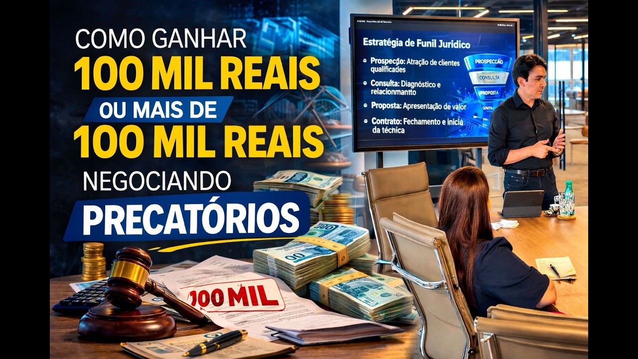 Como ganhar mais de R$100 mil por mês no mercado de precatórios.