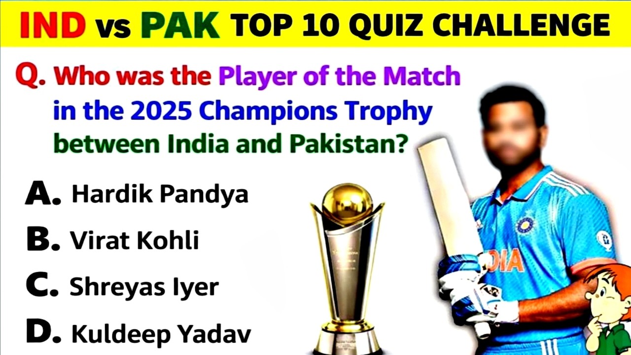 India vs Pakistan GK Quiz Challenge | Top 10 Hardest Cricket Questions | Can You Score 10/10? 😱 