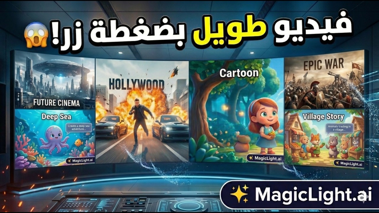 صنع أفلام وقصص أطفال بالذكاء الاصطناعي بضغطة زر! | فيديو 50 دقيقة 🤯