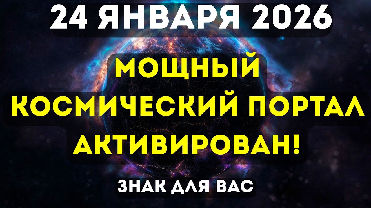 ВНИМАНИЕ! 24 ЯНВАРЯ ОТКРЫВАЕТСЯ КОСМИЧЕСКИЙ ПОРТАЛ! Вас ведут не случайно!