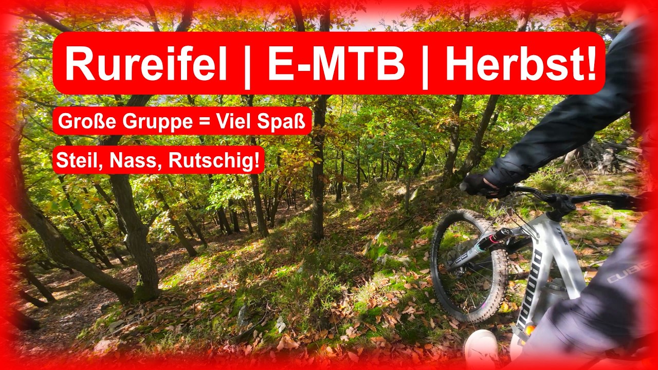 Die Rureifel legt die Latte hoch - Nasse Wurzeln, Steile hänge - Brutal viel Spaß - E-MTB Enduro