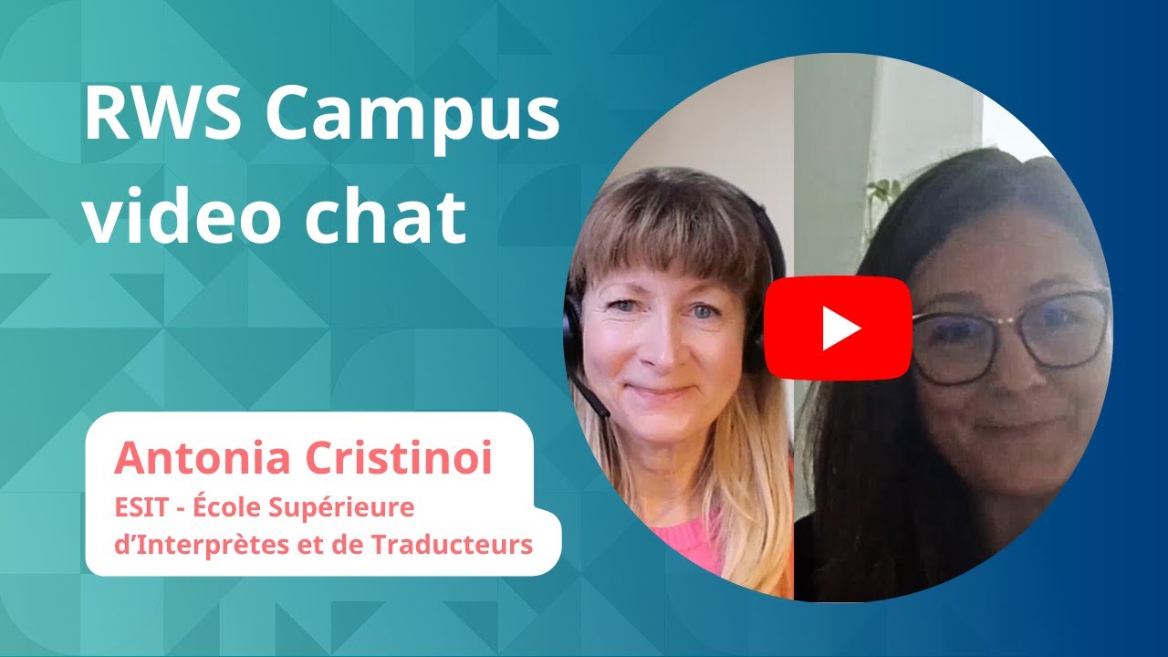 Antonia Cristinoi, Lecturer, ESIT, Sorbonne Nouvelle University  - video chat with RWS - Nov 2023